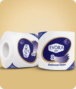 Evora Soft bathroom tissue 3 ply