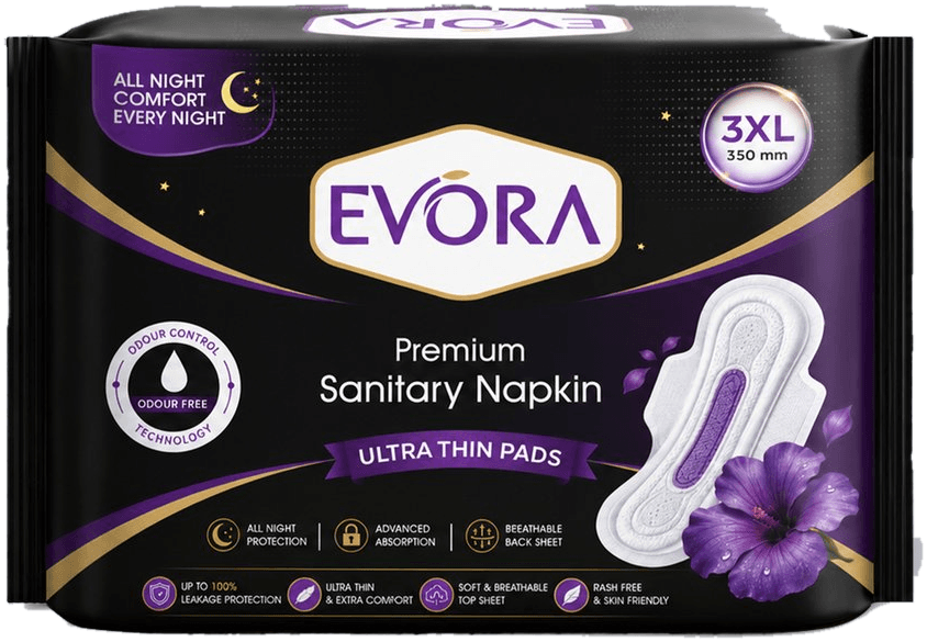 Evora Premium Sanitary Napkin 3XL ultra thin pads