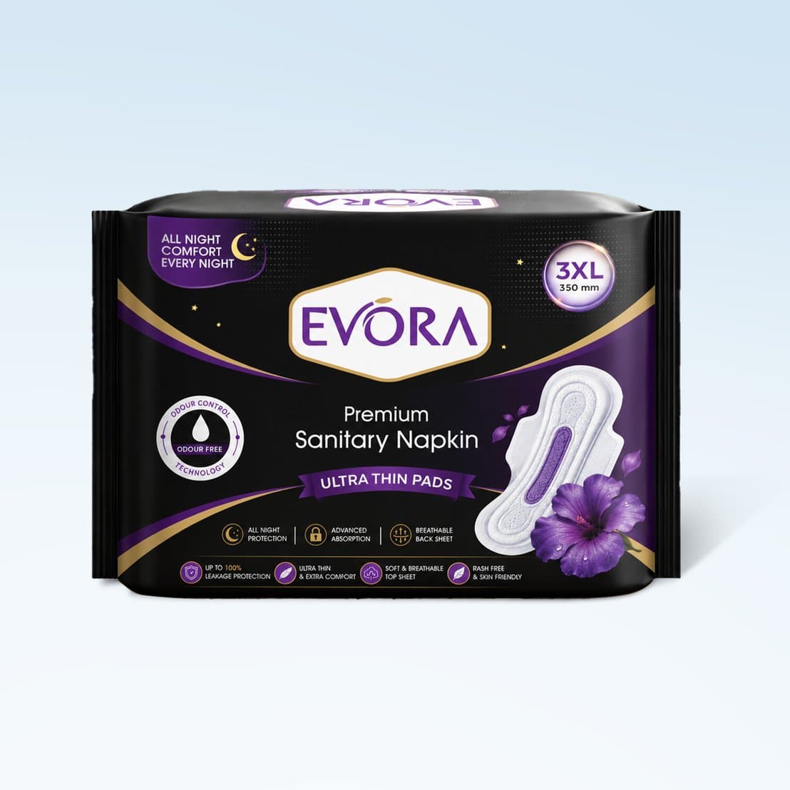 Evora Premium Sanitary Napkin 3XL 350 mm ultra thin pads
