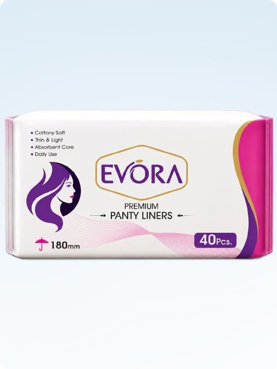 Evora Premium Panty Liners 180 mm 40 pcs