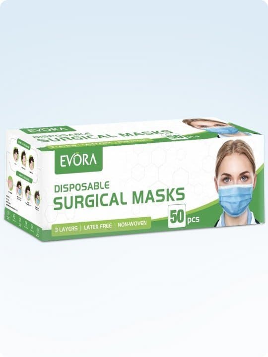 Evora Disposable Surgical Masks box of 50